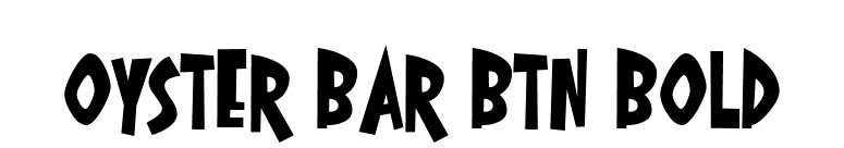 Oyster Bar BTN Bold font preview
