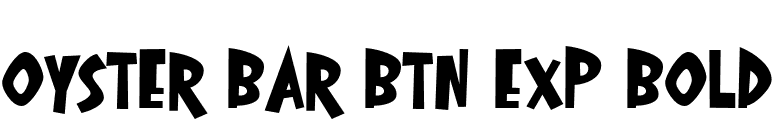 Oyster Bar BTN Exp Bold font preview