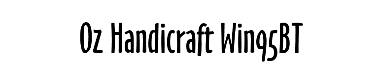 Oz Handicraft Win95BT font preview