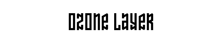 Ozone Layer font preview