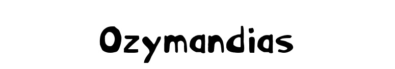 Ozymandias font preview