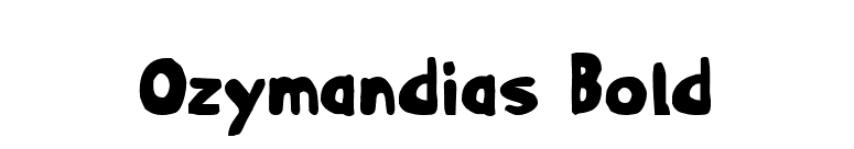Ozymandias Bold font preview