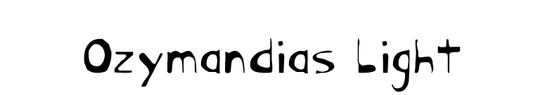 Ozymandias Light font preview