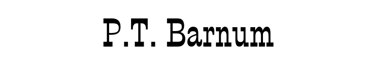 P.T. Barnum font preview