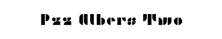 P22 Albers Two font preview