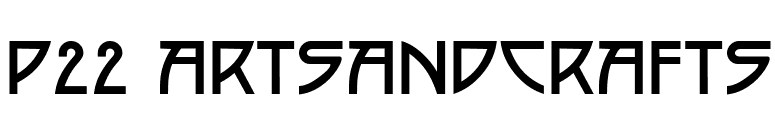 P22 ArtsAndCrafts font preview