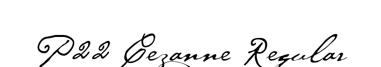 P22 Cezanne Regular font preview