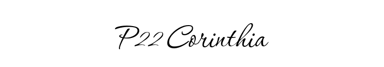 P22 Corinthia font preview