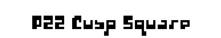 P22 Cusp Square font preview
