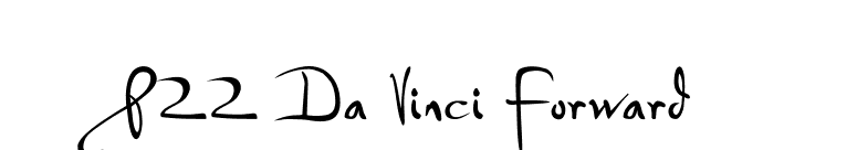 P22 Da Vinci Forward font preview