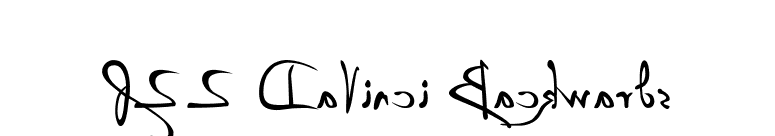 P22 DaVinci Backwards font preview