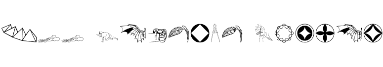 P22 DaVinci Extras font preview