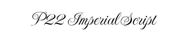 P22 Imperial Script font preview