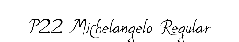 P22 Michelangelo Regular font preview