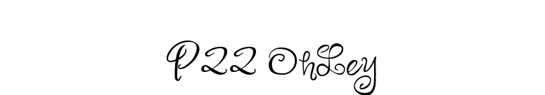 P22 OhLey font preview