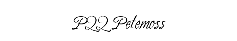 P22 Petemoss font preview