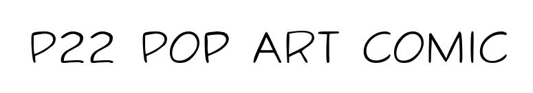 P22 Pop Art Comic font preview