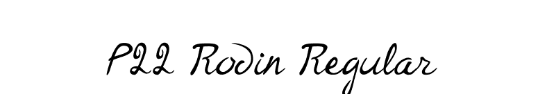 P22 Rodin Regular font preview