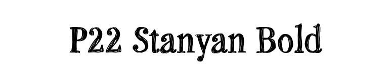 P22 Stanyan Bold font preview