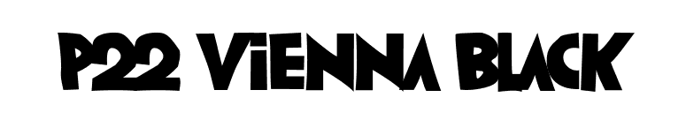 P22 Vienna Black font preview