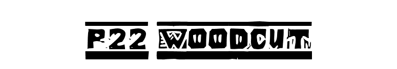 P22 Woodcut font preview