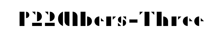 P22Albers-Three font preview
