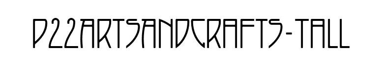 P22ArtsAndCrafts-Tall font preview