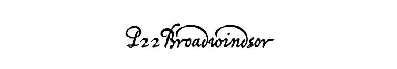 P22Broadwindsor font preview