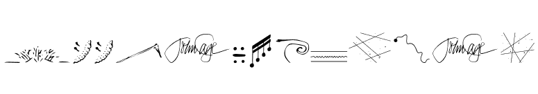 P22CageExtras font preview
