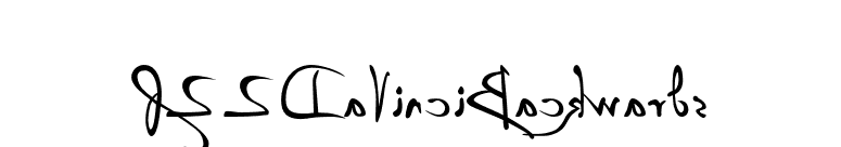 P22DaVinciBackwards font preview