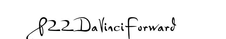 P22DaVinciForward font preview