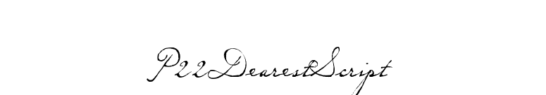 P22DearestScript font preview