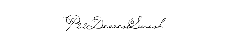 P22DearestSwash font preview