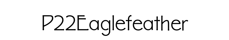 P22Eaglefeather font preview