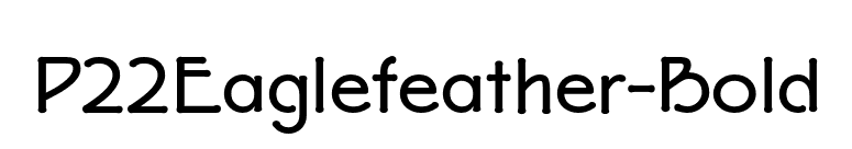 P22Eaglefeather-Bold font preview