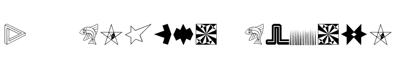 P22Escher-Extras font preview