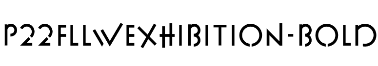 P22FLLWExhibition-Bold font preview