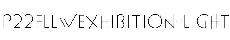 P22FLLWExhibition-Light font preview