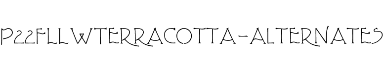 P22FLLWTerracotta-Alternates font preview