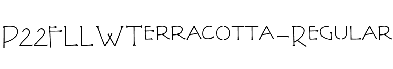 P22FLLWTerracotta-Regular font preview