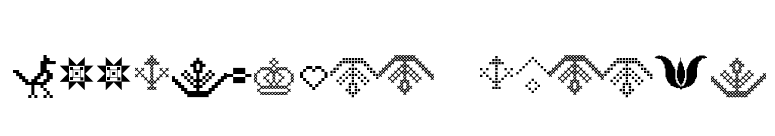 P22FolkArt-Extras font preview