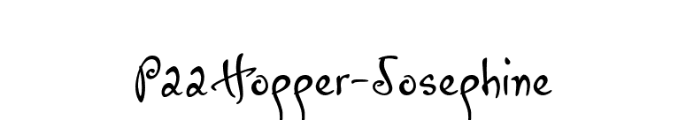 P22Hopper-Josephine font preview