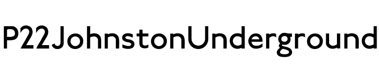 P22JohnstonUnderground font preview