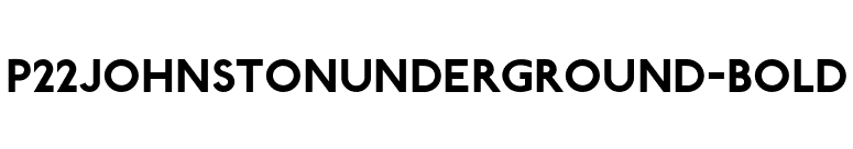 P22JohnstonUnderground-Bold font preview