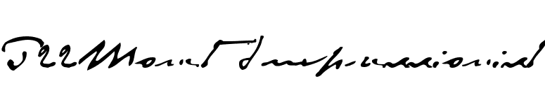 P22Monet Impressionist font preview