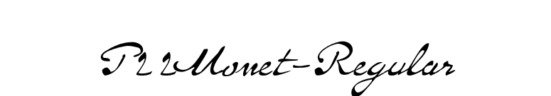 P22Monet-Regular font preview