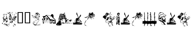P22Monet Sketches font preview