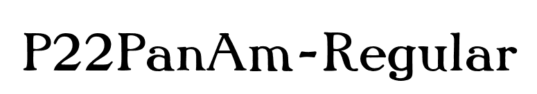 P22PanAm-Regular font preview