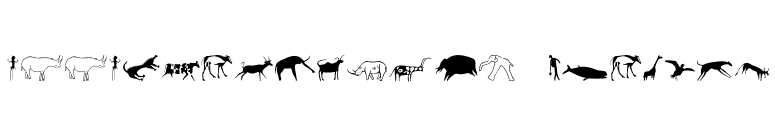 P22Petroglyphs-African font preview