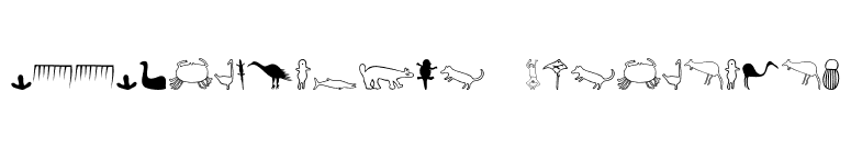 P22Petroglyphs-Australian font preview